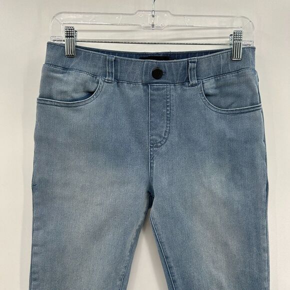 BETABRAND Light Wash Stretch Denim Pull On Skinny Jeans Size Small Petite - Picture 3 of 7